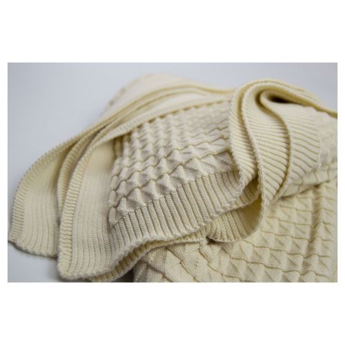 TRIANGLE PATTERN KNITTING BLANKET