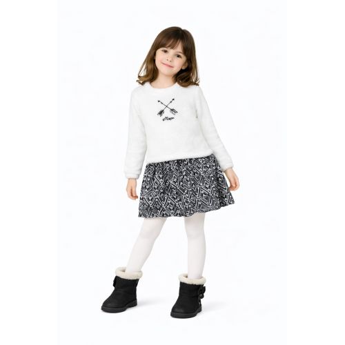 2-8Y AUTUMN-WINTER GIRLS INJUN DRESS SWEAT SET