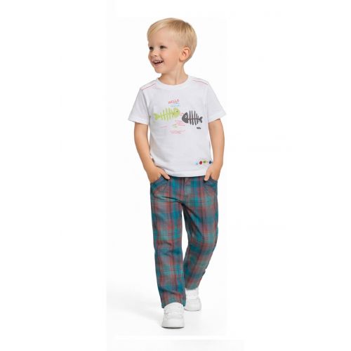 3-30M SPRING-SUMMER BOYS FISH TSHIRT TROUSERS SET