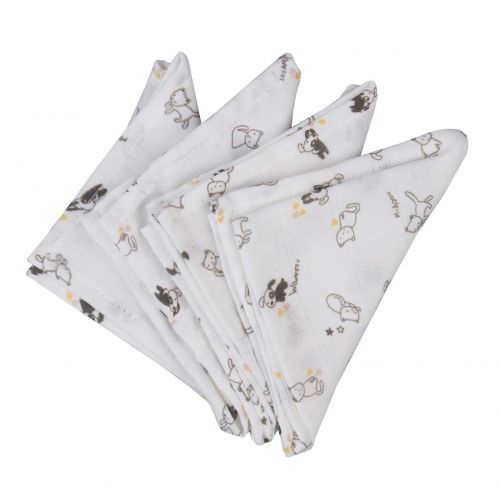 NEWBORN 25*25 PERS 4 PİECES HANDKERCHİEF