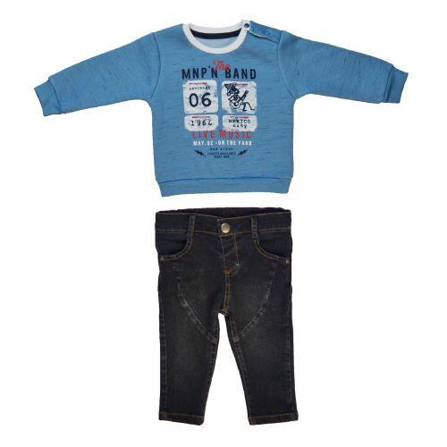 3-30M AUTUMN-WINTER BOYS MUSİC JEANS PANTS SWEAT SET