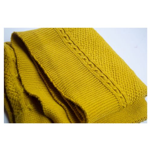 HAIR KNIT KNITWEAR BLANKET 
