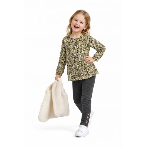 GOLDEN TIGHTS WITH VEST SET