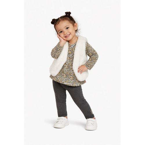 3-30M AUTUMN-WINTER GIRLS GOLDEN TIGHTS WITH VEST SET