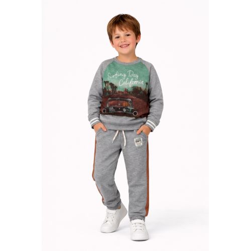 2-8Y SPRING-SUMMER BOYS ROAD 2YARN SWEAT TRACK SUIT SET