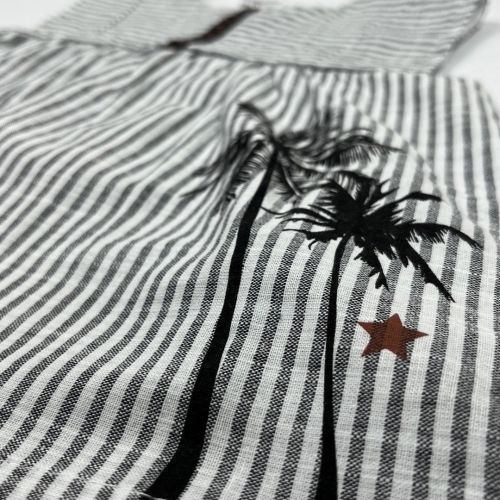 PALM STRIPED BLOUSE TIGHTS SET