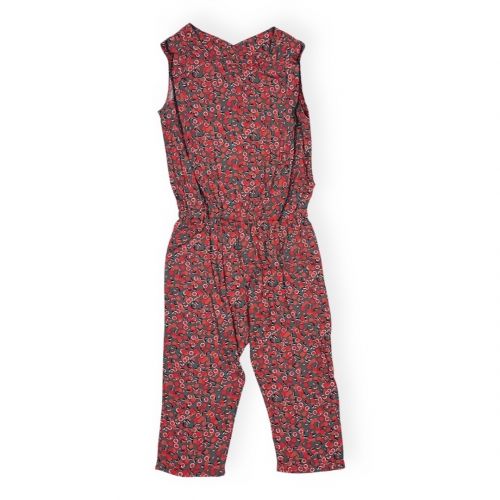 2-8Y SPRING-SUMMER GIRLS PALM EMPİRME OVERALLS