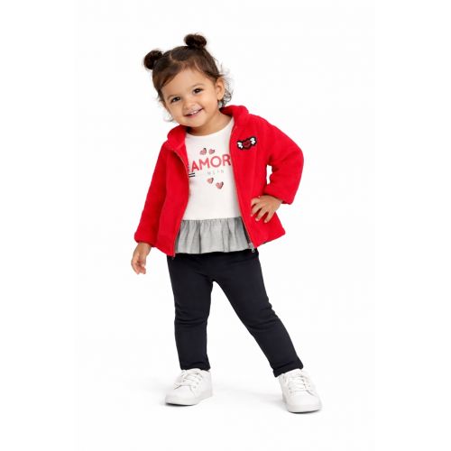 3-30M AUTUMN-WINTER GIRLS TİAMO 3 PİECES TIGHTS SUIT