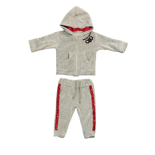 3-30M AUTUMN-WINTER GIRLS TIAMO VELVET TRACKSUIT SET