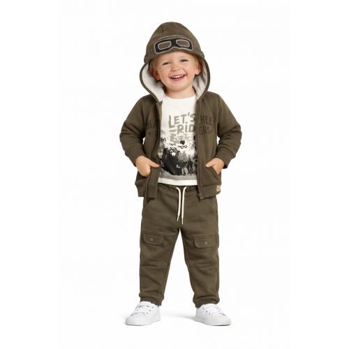 3-30M AUTUMN-WINTER BOYS SHEEP 3 PİECES TRACK SUIT
