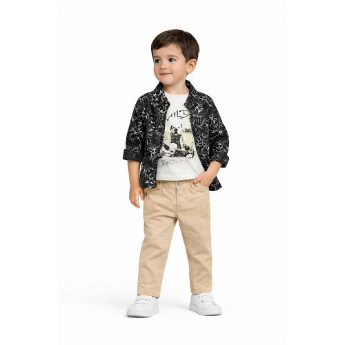 3-30M SPRING-SUMMER BOYS WILD TRIPLE TROUSERS SHIRT SUIT