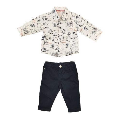 KING PRINT SHIRT TROUSERS SUIT