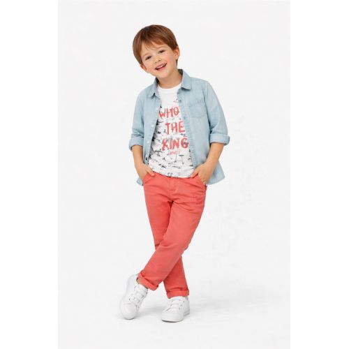 2-8Y AUTUMN-WINTER BOYS KING THREE SUIT WITH DENIM SHIRT