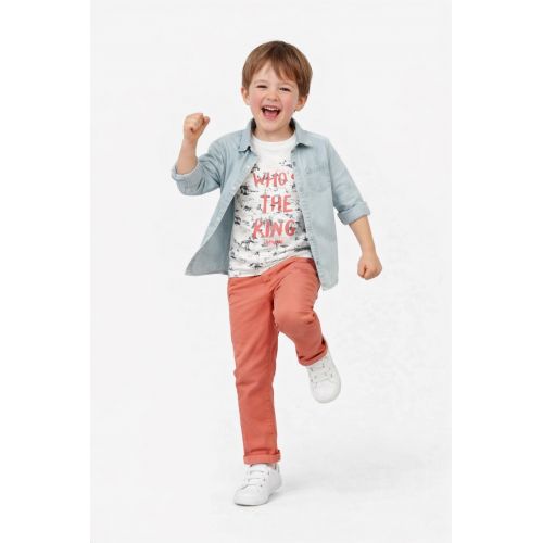 KING THREE SUIT WITH DENIM SHIRT