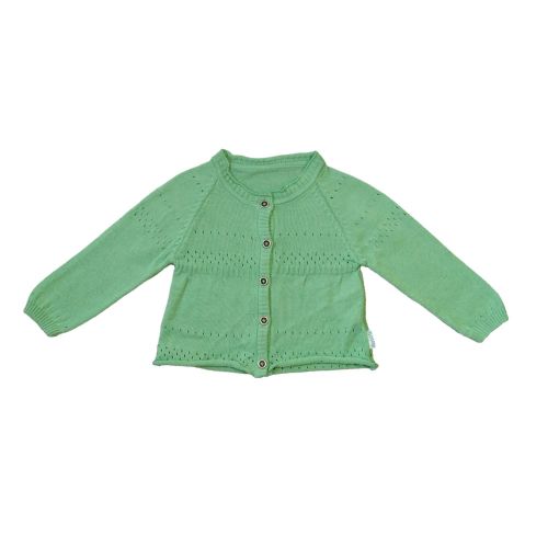 3-30M AUTUMN-WINTER GIRLS OPENWORK KNITWEAR CARDIGAN