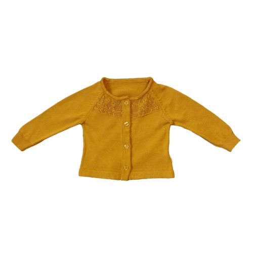 NEWBORN AJUR ÇİÇEK DESENLİ TRİKO HIRKA