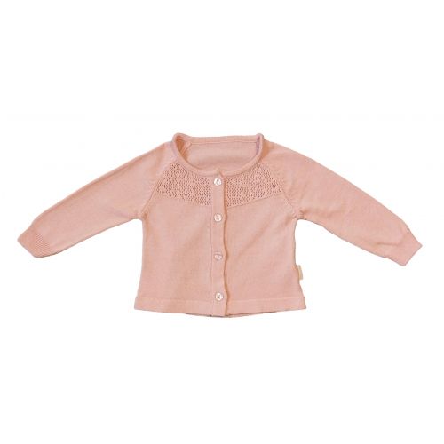 NEWBORN AJUR ÇİÇEK DESENLİ TRİKO HIRKA