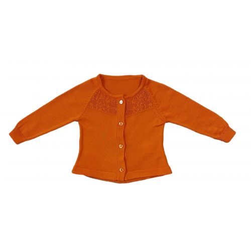 NEWBORN AJUR ÇİÇEK DESENLİ TRİKO HIRKA