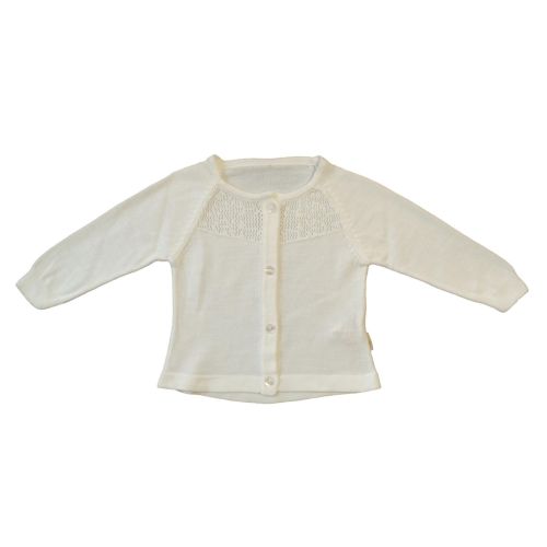 NEWBORN AJUR ÇİÇEK DESENLİ TRİKO HIRKA