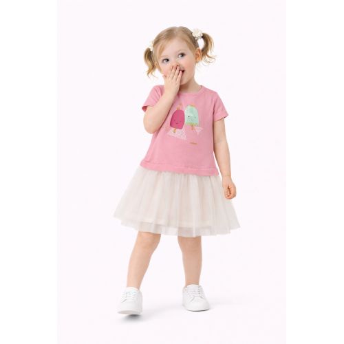 3-30M SPRING-SUMMER GIRLS SUMMER WITH TULLE DRESS