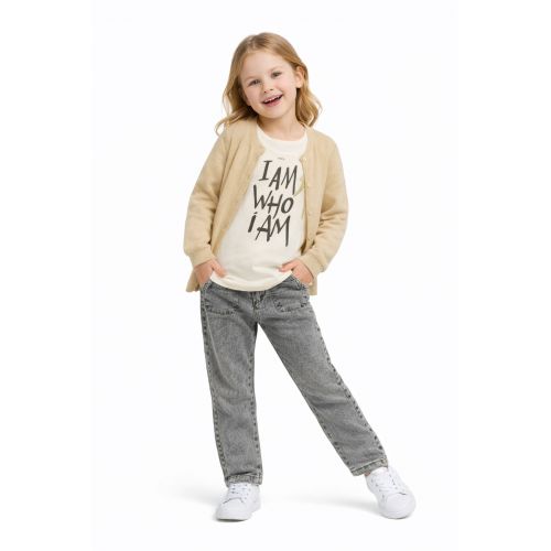 2-8Y SPRING-SUMMER GIRLS FREEDOM THREE SUIT WITH CARDIGAN