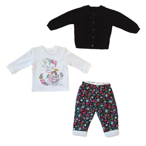 PARADISE KNITWEAR CARDIGAN PANTS SUIT