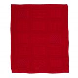 BOX PATTERN KNITWEAR BLANKET 