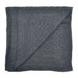 BOX PATTERN KNITWEAR BLANKET 