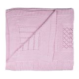 BOX PATTERN KNITWEAR BLANKET 