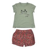 PALM EMPİRME SHORTS BADİ SET