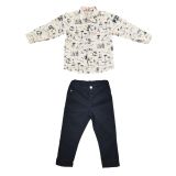 KING PRINT SHIRT TROUSERS SUIT
