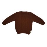 BICYCLE COLLAR HAIR BRAIDED KNITWEAR SWEATER