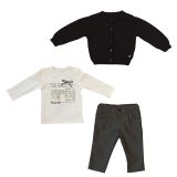 LAMB KNITWEAR CARDIGAN 3-PIECE SUIT